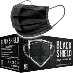 Schwarze medizinische Masken